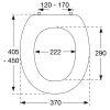 Pressalit Dania R37108-D92999 WC-Sitze mit Deckel dunkelblau (RAL 5011)