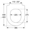 Pressalit Sway D2 994231-DF4999 toiletzitting met deksel mat zwart