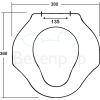 Sphinx 300 Kids S8H5K00R000 OLW-27 toiletzitting (kinderzitting) zonder deksel wit (OUTLET)