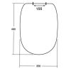 Sphinx 330/355/390 S8H513S1000 (42763000) toilet seat with cover white (OUTLET)