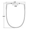 Sphinx 340 S8H5N00R000 OLW-10 toiletzitting met deksel wit (OUTLET)