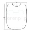 Sphinx 380 S8H50508030 OLW-19 soft-close WC-Sitze mit Deckel pergamon (Outlet)