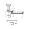 Viega 470081 basin siphon with plug chrome