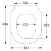 Villeroy en Boch Subway 3.0 8M42S1RW toiletzitting met deksel stone white