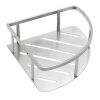 Pressalit Choice Q30420 corner basket 22x22cm brushed steel