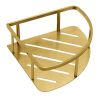 Pressalit Choice Q70420 corner basket 22x22cm brushed brass