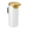 Pressalit Style PR70710 zeepdispenser geborsteld messing/ wit