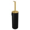 Pressalit Style PR70800 toiletborstelgarnituur geborsteld messing/ zwart