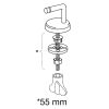 Pressalit Dania R27000-D83999 toiletzitting zonder deksel wit