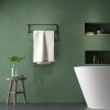 Sealskin Carré 396230746 dubbele handdoekhouder 48 cm mat zwart (OUTLET)