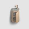 Clou InBe IB0716703663 Unterschrank für Flush 3 und InBe set 3 Handwaschbecken, Eiche griechisch