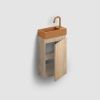 Clou InBe IB0716703663 Unterschrank für Flush 3 und InBe set 3 Handwaschbecken, Eiche griechisch