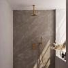 Brauer Carving 5-GG-125 thermostatische inbouw regendouche 3-weg omstelling SET 29 goud geborsteld PVD