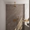 Brauer Carving 5-GG-188 thermostatic concealed rain shower with push buttons SET 53 gold brushed PVD