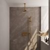 Brauer Carving 5-GG-200 thermostatic concealed rain shower with push buttons SET 65 gold brushed PVD