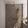 Brauer Carving 5-GG-206 thermostatische inbouw regendouche met drukknoppen SET 71 goud geborsteld PVD