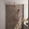 Brauer Carving 5-GK-119 thermostatic concealed rain shower SET 23 copper brushed PVD