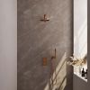 Brauer Carving 5-GK-121 thermostatische inbouw regendouche 3-weg omstelling SET 25 koper geborsteld PVD