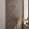 Brauer Carving 5-GK-123 thermostatische inbouw regendouche 3-weg omstelling SET 27 koper geborsteld PVD