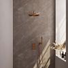 Brauer Carving 5-GK-124 thermostatic concealed rain shower 3-way diverter SET 28 copper brushed PVD