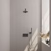 Brauer Carving 5-GM-184 thermostatische inbouw regendouche met drukknoppen SET 49 gunmetal geborsteld PVD