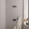 Brauer Carving 5-GM-187 thermostatische inbouw regendouche met drukknoppen SET 52 gunmetal geborsteld PVD
