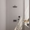 Brauer Carving 5-GM-193 thermostatische inbouw regendouche met drukknoppen SET 58 gunmetal geborsteld PVD