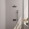Brauer Carving 5-GM-199 thermostatische inbouw regendouche met drukknoppen SET 64 gunmetal geborsteld PVD
