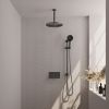 Brauer Carving 5-GM-207 thermostatische inbouw regendouche met drukknoppen SET 72 gunmetal geborsteld PVD