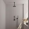 Brauer Carving 5-S-101 thermostatische inbouw regendouche SET 05 mat zwart