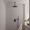 Brauer Carving 5-S-126 thermostatische inbouw regendouche 3-weg omstelling SET 30 mat zwart