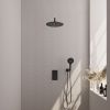 Brauer Carving 5-S-130 thermostatische inbouw regendouche 3-weg omstelling SET 34 mat zwart