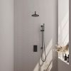 Brauer Carving 5-S-135 thermostatische inbouw regendouche 3-weg omstelling SET 39 mat zwart