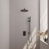 Brauer Carving 5-S-136 thermostatische inbouw regendouche 3-weg omstelling SET 40 mat zwart