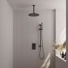 Brauer Carving 5-S-138 thermostatische inbouw regendouche 3-weg omstelling SET 42 mat zwart