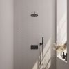 Brauer Carving 5-S-186 thermostatische inbouw regendouche met drukknoppen SET 51 mat zwart