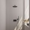 Brauer Carving 5-S-187 thermostatic concealed rain shower with push buttons SET 52 matte black