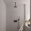 Brauer Carving 5-S-188 thermostatic concealed rain shower with push buttons SET 53 matt black