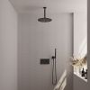 Brauer Carving 5-S-189 thermostatic concealed rain shower with push buttons SET 54 matte black