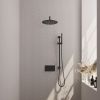 Brauer Carving 5-S-199 thermostatic concealed rain shower with push buttons SET 64 matt black