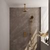 Brauer Edition 5-GG-072 thermostatic concealed rain shower 3-way diverter SET 47 gold brushed PVD