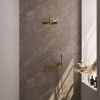Brauer Edition 5-GG-163 thermostatic concealed rain shower with push buttons SET 52 gold brushed PVD