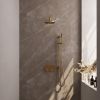Brauer Edition 5-GG-174 thermostatic concealed rain shower with push buttons SET 63 gold brushed PVD