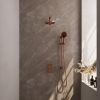 Brauer Edition 5-GK-070 thermostatic concealed rain shower 3-way diverter SET 43 copper brushed PVD
