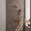 Brauer Edition 5-GK-179 thermostatic concealed rain shower with push buttons SET 68 copper brushed PVD