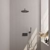 Brauer Edition 5-GM-163 thermostatic concealed rain shower with push buttons SET 52 gunmetal brushed PVD