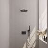Brauer Edition 5-S-161 thermostatic concealed rain shower with push buttons SET 50 matt black