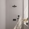 Brauer Edition 5-S-167 thermostatic concealed rain shower with push buttons SET 56 matt black