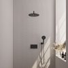 Brauer Edition 5-S-169 thermostatic concealed rain shower with push buttons SET 58 matt black