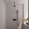 Brauer Edition 5-S-176 thermostatic concealed rain shower with push buttons SET 65 matt black